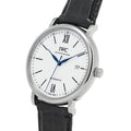  Shop Authentic IWC Portofino Automatic '150 Years' Edition Automatic White Dial Black Leather Strap Watch for Men - IW356519 - Luxxuri