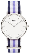  Shop Authentic Daniel Wellington Classic Trinity White Dial Three Tone Nylon Strap Watch For Women - 0609DW - Luxxuri