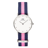  Shop Authentic Daniel Wellington Classy Winchester White Dial Two Tone NATO Strap Watch For Women - DW00100073 - Luxxuri