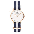  Shop Authentic Daniel Wellington Classy Glasgow White Dial Two Tone Nylon Strap Watch For Women - DW00100066 - Luxxuri