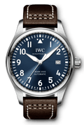  Shop Authentic IWC Pilot's Mark XVIII Le Petit Prince Blue Dial Brown Leather Strap Watch for Men - IW327004 - Luxxuri