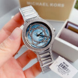  Shop Authentic Michael Kors Kerry Mother of Pearl Dial Silver Strap Watch for Women - MK3480 - Luxxuri