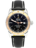  Shop Authentic Breitling Superocean Heritage 42mm Black Dial Black Leather Men's Watch - U1732112-B - Luxxuri