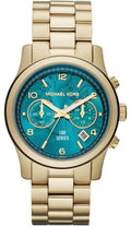  Shop Authentic Michael Kors Runway Stop Hunger Blue Dial Gold Steel Strap Watch for Men - MK8315 - Luxxuri
