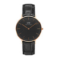  Shop Authentic Daniel Wellington Classic Reading Black Dial Black Leather Strap Watch For Women - DW00100141 - Luxxuri