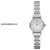  Shop Authentic Emporio Armani Gianni White Dial Silver Steel Strap Watch For Women - AR1763 - Luxxuri