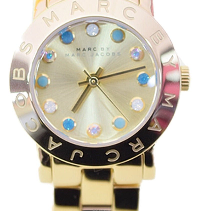 Shop Authentic Marc Jacobs Amy Dexter Gold Dial Gold Steel Strap Watch for Women - MBM3218 - Luxxuri
