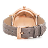  Shop Authentic Swarovski Octea Nova Beige Dial Grey Leather Strap Watch for Women - 5649999 - Luxxuri