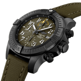  Shop Authentic Breitling Avenger Chronograph 45mm Green Dial Green Nylon Strap Watch for Men - V13317101L1X1 - Luxxuri