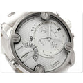  Shop Authentic Diesel Badass Chronograph White Dial White Leather Strap Watch For Men - DZ7265 - Luxxuri