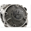 Shop Authentic Diesel Little Daddy Dual Time Chronograph Grey Dial Stainless Steel Strap Watch For Men - DZ7263 - Luxxuri
