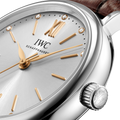 IWC Portofino Automatic Silver Dial Brown Leather Strap Watch for Women - IW357403