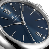  Shop Authentic IWC Portofino Automatic Blue Dial Silver Mesh Bracelet Watch for Women - IW357404 - Luxxuri