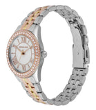  Shop Authentic Michael Kors Harlowe Three-Hand Mother of Pearl White Dial Tri Tone Steel Strap Watch for Women - MK4846 - Luxxuri