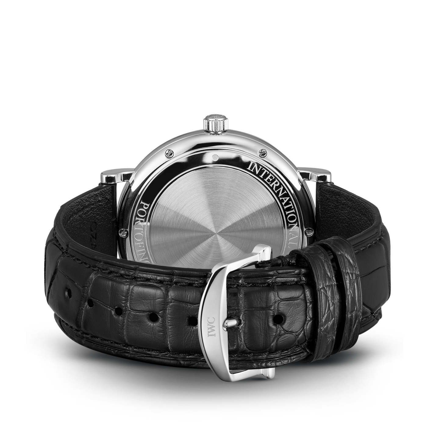  Shop Authentic IWC Portofino Automatic Blue Dial Black Leather Strap Watch for Men - IW356523 - Luxxuri