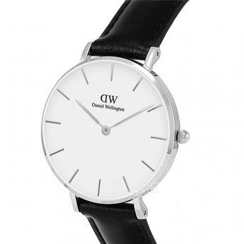  Shop Authentic Daniel Wellington Classic Petite Reading White Dial Black Leather Strap Watch For Women - DW00100185 - Luxxuri