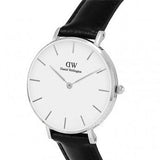  Shop Authentic Daniel Wellington Classic Petite Reading White Dial Black Leather Strap Watch For Women - DW00100185 - Luxxuri