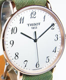  Shop Authentic Tissot T Classic Everytime White Dial Green Nylon Strap Watch for Men - T109.610.38.032.00 - Luxxuri