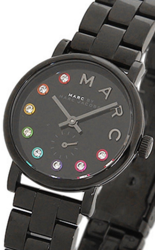  Shop Authentic Marc Jacobs Baker Black Dial Black Steel Strap Watch for Women - MBM3425 - Luxxuri