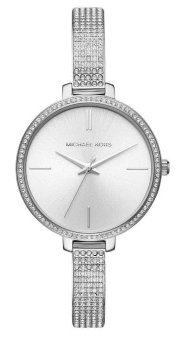  Shop Authentic Michael Kors Jaryn Quartz Silver Dial Silver Steel Strap Watch For Women - MK3783 - Luxxuri