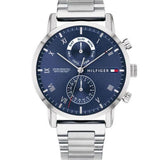  Shop Authentic Tommy Hilfiger Kane Blue Dial Silver Steel Strap Watch for Men - 1710401 - Luxxuri
