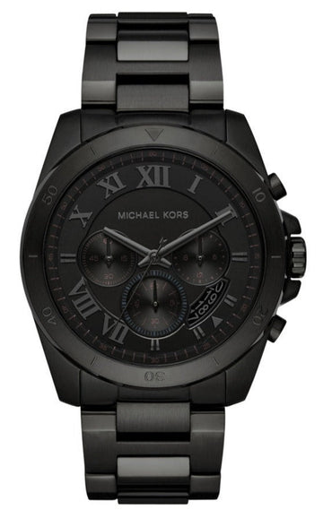  Shop Authentic Michael Kors Brecken Chronograph Black Dial Black Steel Strap Watch For Men - MK8482 - Luxxuri