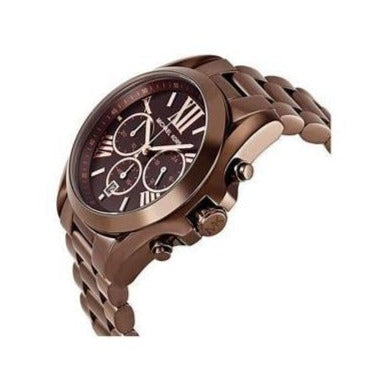  Shop Authentic Michael Kors Bradshaw Chronograph Brown Dial Brown Steel Strap Watch For Women - MK6247 - Luxxuri