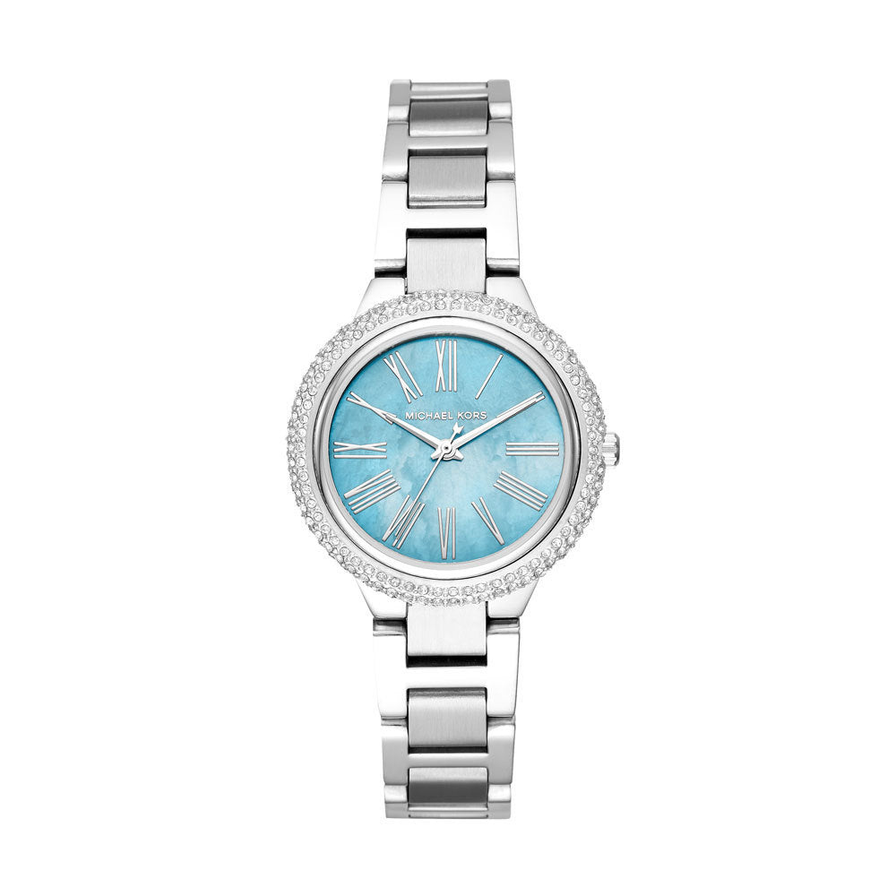  Shop Authentic Michael Kors Taryn Quartz Blue Dial Blue Steel Strap Watch For Women - MK6563 - Luxxuri
