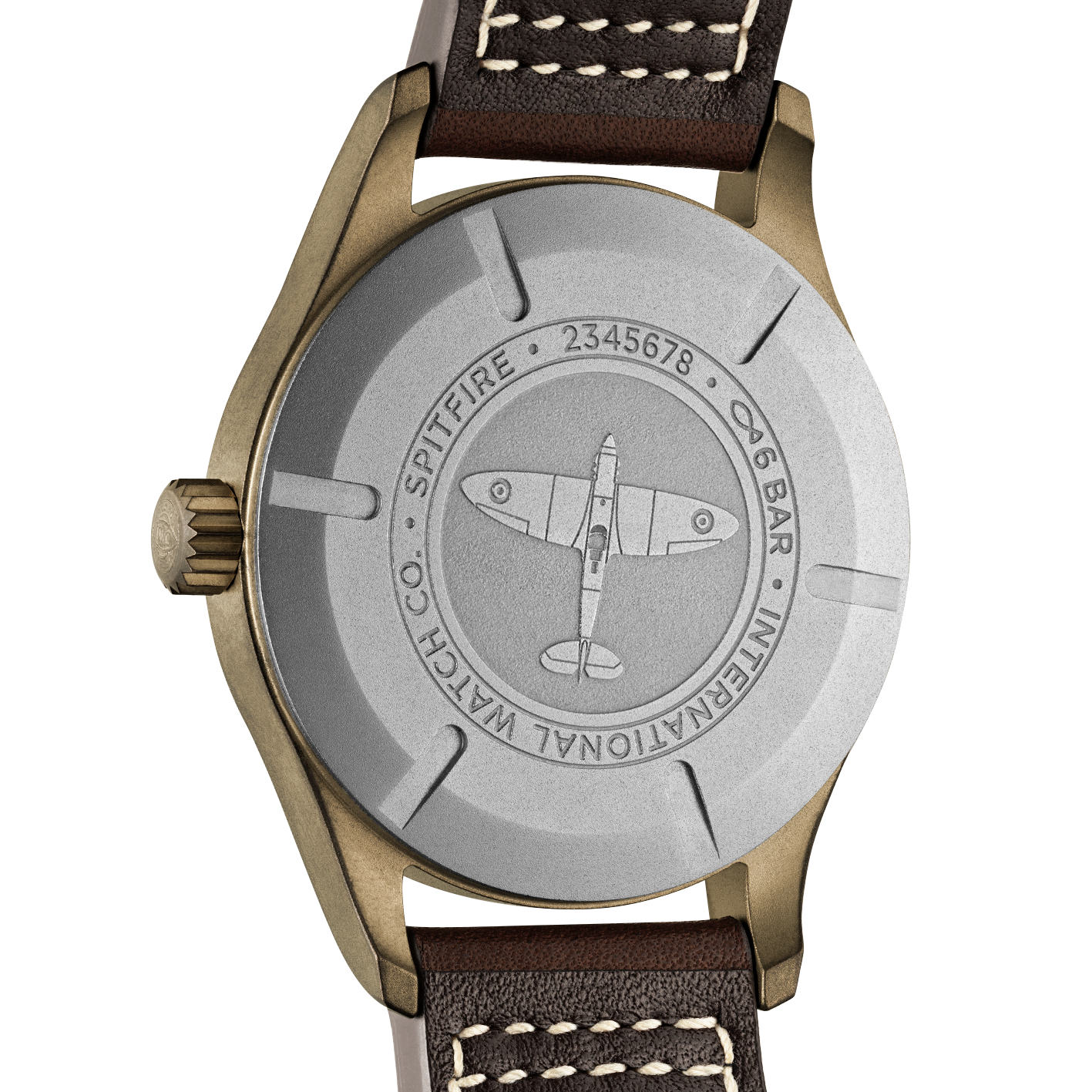  Shop Authentic IWC Pilot's Watch Automatic Spitfire Green Dial Brown Leather Strap Watch for Men - IW326802 - Luxxuri