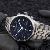  Shop Authentic Citizen Eco Drive Chronograph Blue Dial Silver Steel Strap Watch For Men - AT2140-55L - Luxxuri