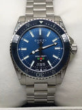  Shop Authentic Gucci Dive Quartz Blue Dial Silver Steel Strap Watch For Men - YA136311 - Luxxuri