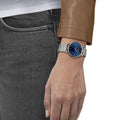  Shop Authentic Emporio Armani Kappa Quartz Blue Dial Silver Steel Strap Watch For Men - AR80010 - Luxxuri