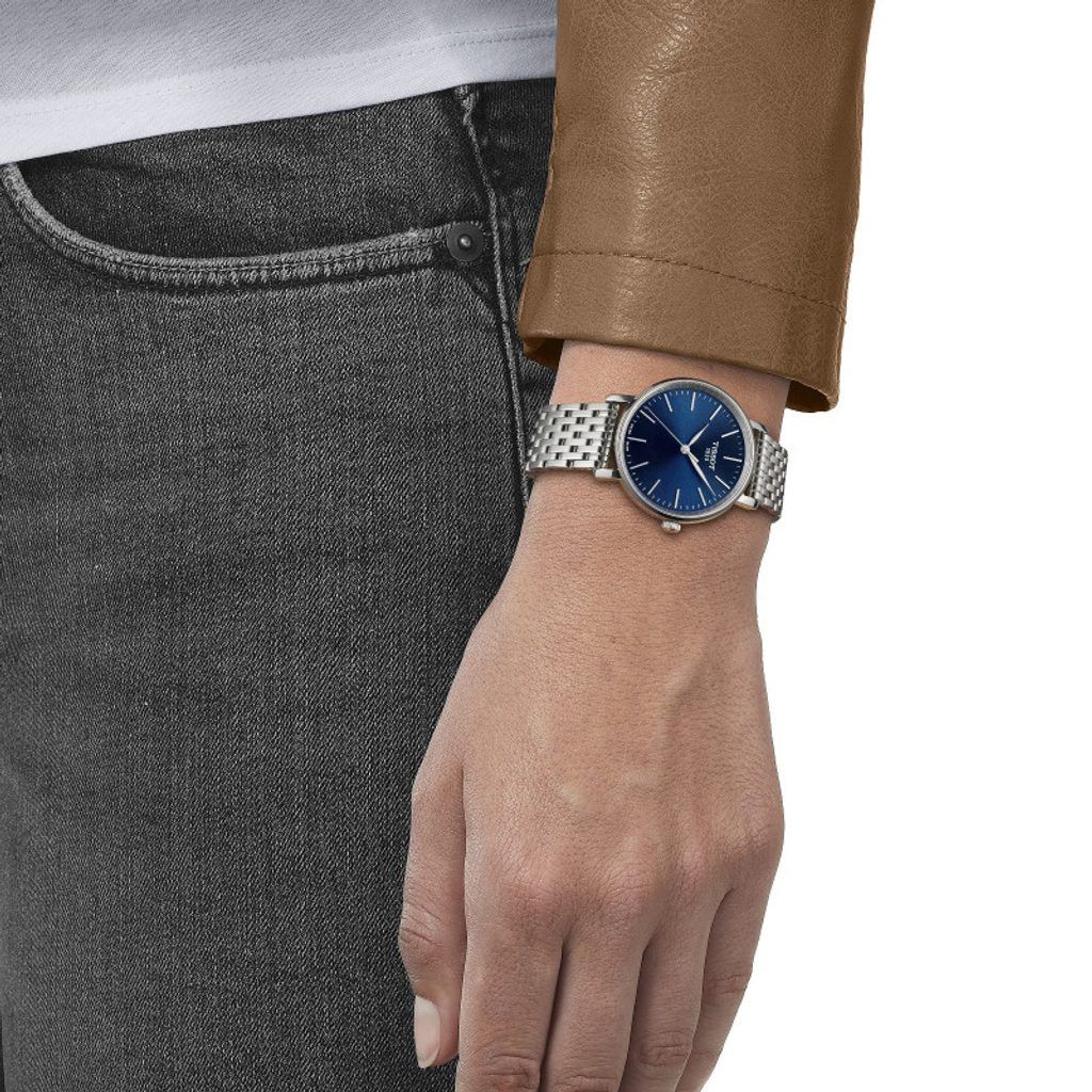  Shop Authentic Emporio Armani Kappa Quartz Blue Dial Silver Steel Strap Watch For Men - AR80010 - Luxxuri