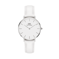  Shop Authentic Daniel Wellington Petite Bondi White Dial White Leather Strap Watch For Women - DW00100190 - Luxxuri