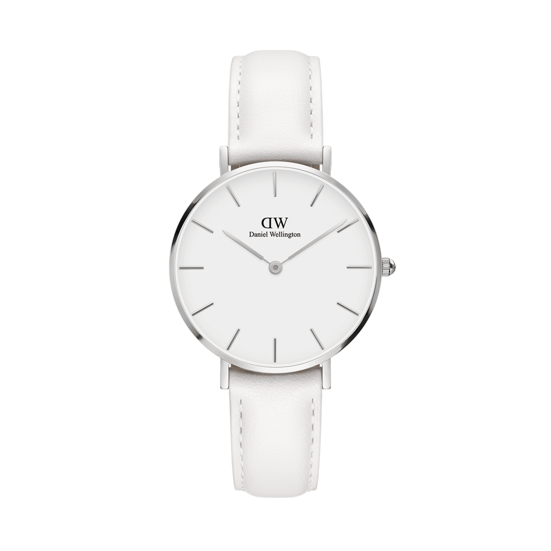  Shop Authentic Daniel Wellington Petite Bondi White Dial White Leather Strap Watch For Women - DW00100190 - Luxxuri