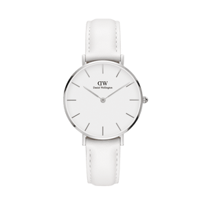  Shop Authentic Daniel Wellington Petite Bondi White Dial White Leather Strap Watch For Women - DW00100190 - Luxxuri