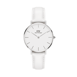  Shop Authentic Daniel Wellington Petite Bondi White Dial White Leather Strap Watch For Women - DW00100190 - Luxxuri