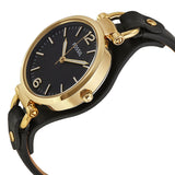  Shop Authentic Fossil Georgia Black Dial Black Leather Strap Watch for Women - ES3148 - Luxxuri