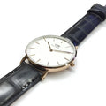  Shop Authentic Daniel Wellington Classic Reading White Dial Black Leather Strap Watch For Women - DW00100041 - Luxxuri