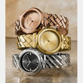  Shop Authentic Guess Rumour Quartz Rose Gold Dial Rose Gold Steel Strap Watch For Women - GW0613L3 - Luxxuri