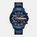 Shop Authentic Armani Exchange Hampton Chronograph Blue Dial Blue Steel Strap Watch For Men - AX2430 - Luxxuri