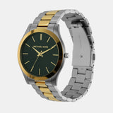  Shop Authentic Michael Kors Slim Runway Quartz Green Dial Two Tone Steel Strap Watch for Women - MK9149 - Luxxuri