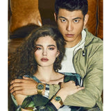  Shop Authentic Guess Cosmo Diamonds Green Dial Gold Steel Strap Watch for Women - GW0033L8 - Luxxuri