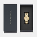  Shop Authentic Daniel Wellington Iconic Link Unitone Gold Dial Gold Steel Strap Watch For Women - DW00100403 - Luxxuri