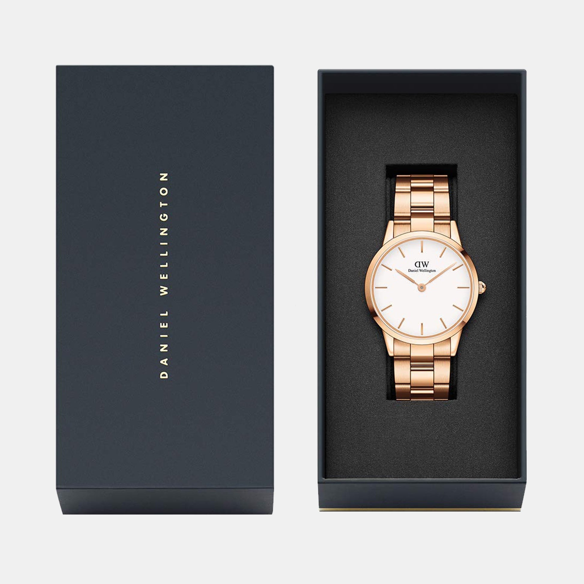  Shop Authentic Daniel Wellington Iconic Link White Dial Gold Steel Strap Watch For Men - DW00100343 - Luxxuri
