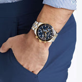  Shop Authentic Movado Heritage Calendoplan Chronograph Blue Dial Two Tone Steel Strap Watch For Men - 3650126 - Luxxuri