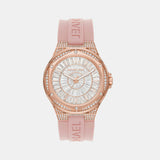  Shop Authentic Michael Kors Lennox Three-Hand Analog White Dial Pink Silicone Strap Watch For Women - MK7334 - Luxxuri