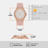  Shop Authentic Michael Kors Lennox Three-Hand Analog White Dial Pink Silicone Strap Watch For Women - MK7334 - Luxxuri