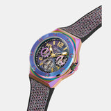  Shop Authentic Guess Multifunction Analog Purple Dial Black Rubber Strap Watch For Women - GW0620L4 - Luxxuri
