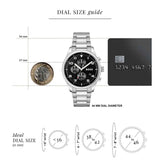  Shop Authentic Hugo Boss View Chronograph Black Dial Silver Steel Strap Watch For Men - 1514008 - Luxxuri